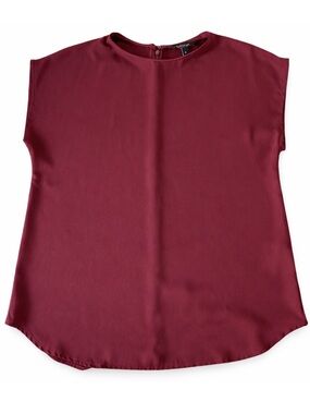 Banana Republic Burgundy Satin Blouse | Size Small